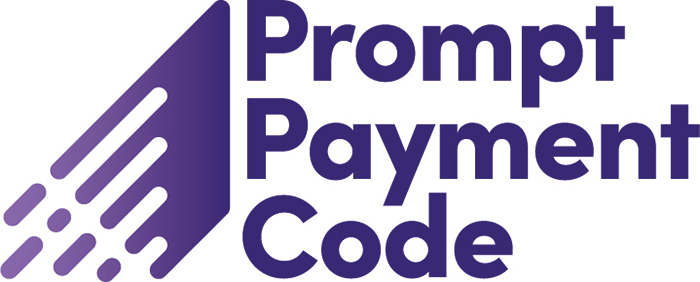 prompt payment code logo, derby acoustic baffle company